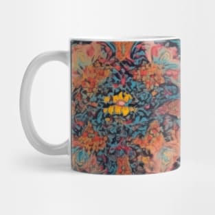 Mystical Tapestry: Vintage Indian Rug Reverie Mug